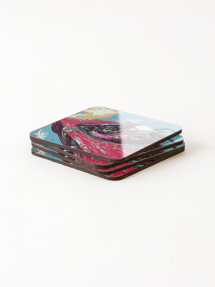 Thumbnail 4 of 5, Coasters (Set of 4), Galaxy Racer designed and sold by SheldonLin.