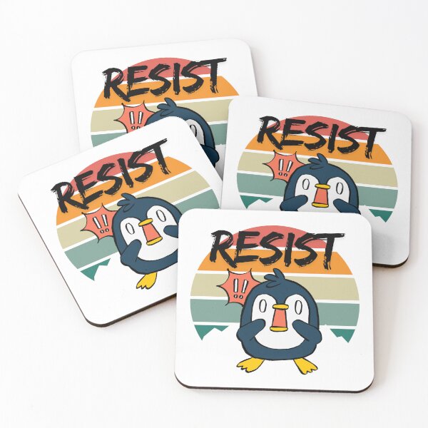 Item preview, Resist Penguin designed and sold by Red-forever.