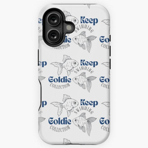 Vista previa del artículo con la obra «Sigue nadando la colección de peces Goldie», diseñado y vendido por DNikolStore.