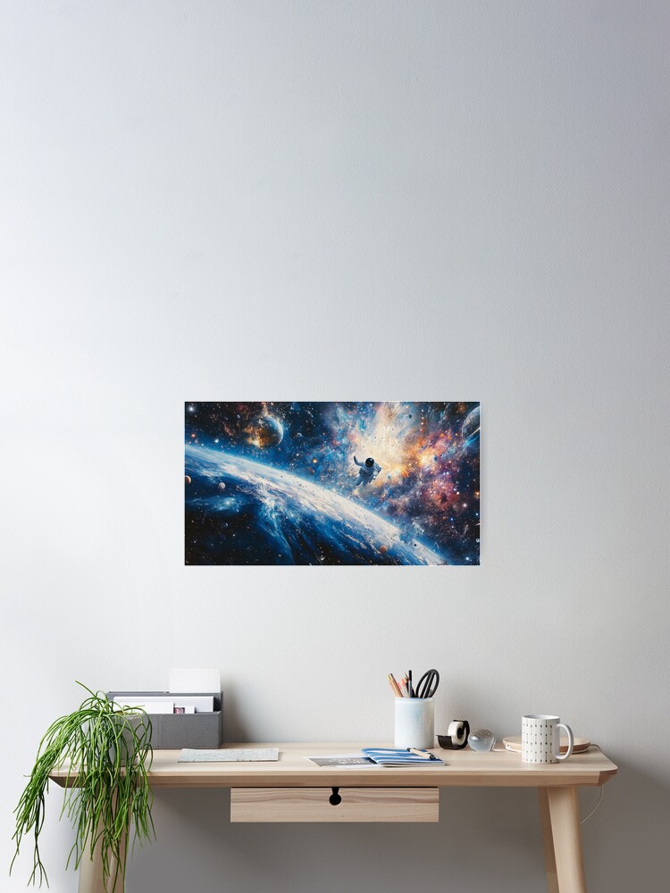 Thumbnail 2 of 3, Poster, Galaxy Racer designed and sold by SheldonLin.