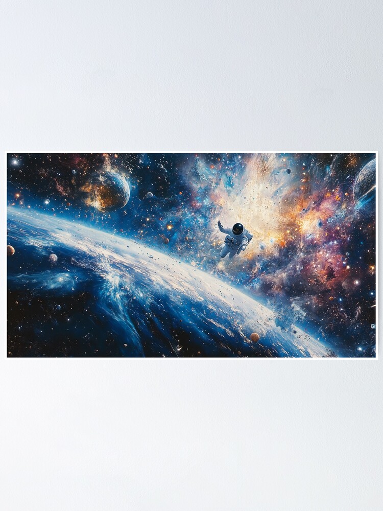 Thumbnail 1 of 3, Poster, Galaxy Racer designed and sold by SheldonLin.
