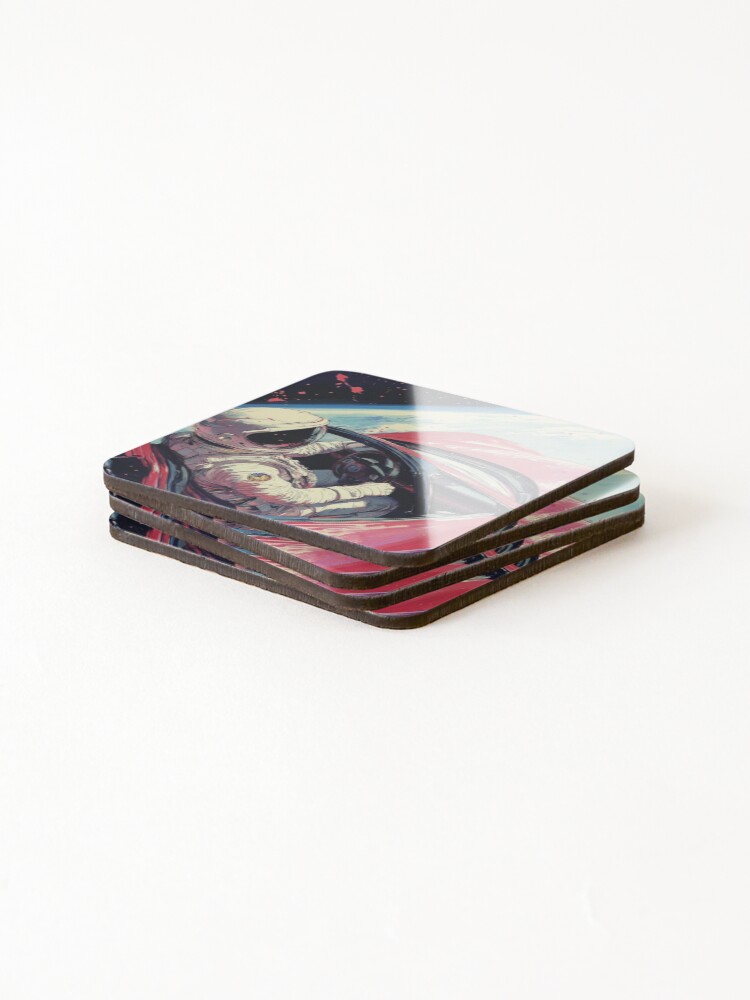 Thumbnail 4 of 5, Coasters (Set of 4), Galaxy Racer designed and sold by SheldonLin.