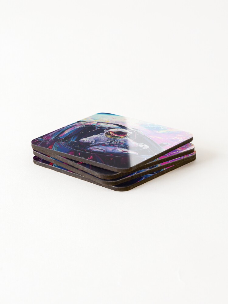 Thumbnail 4 of 5, Coasters (Set of 4), Galaxy Racer designed and sold by SheldonLin.