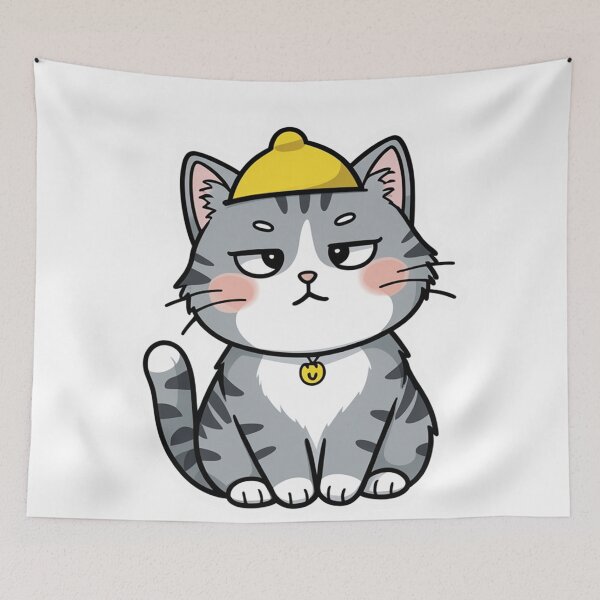 Item preview, "Cat with a Confused Look" designed and sold by AIDreamCraft10.