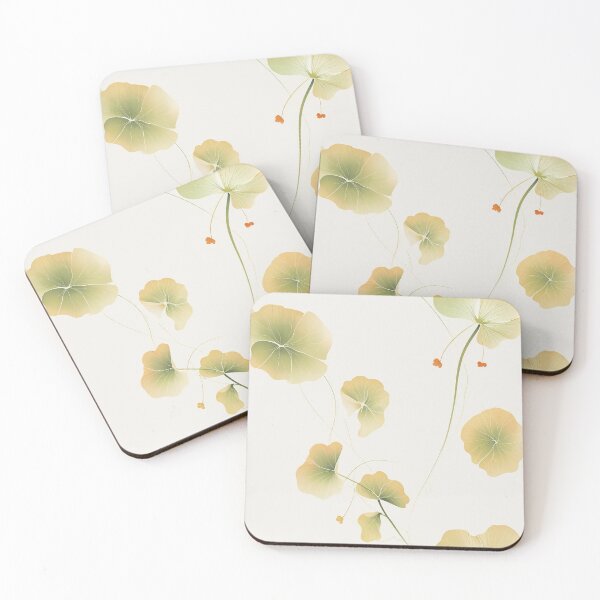 Item preview, Minimalist art pattern with Soft Green and Yellow Leaves designed and sold by CoolPixels.