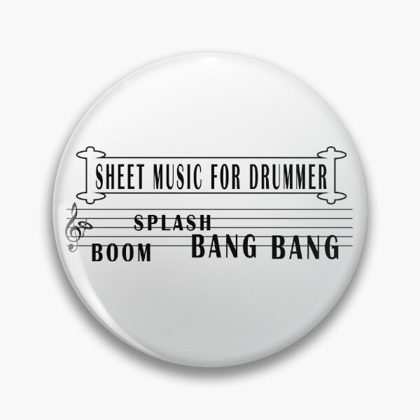 Item preview, Sheet music for drummer funny,cute,humor designed and sold by JanChryzostom.