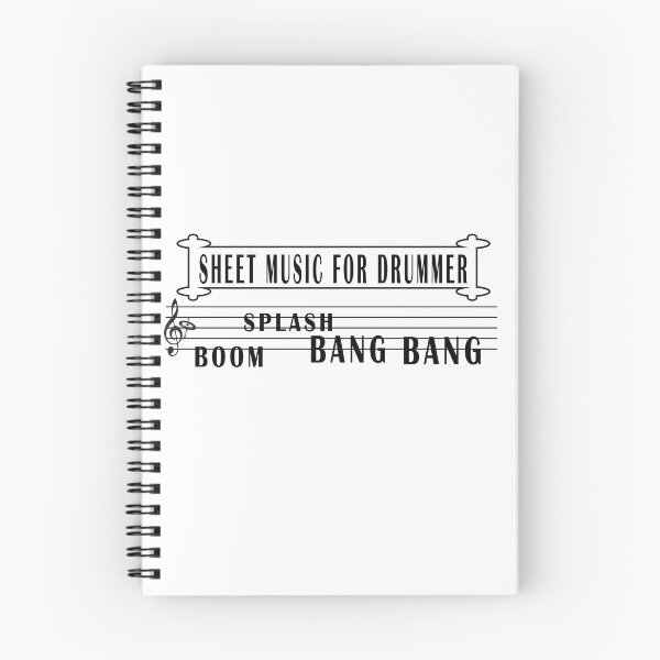 Item preview, Sheet music for drummer funny,cute,humor designed and sold by JanChryzostom.