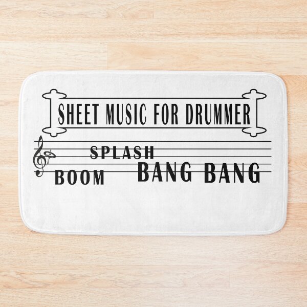Item preview, Sheet music for drummer funny,cute,humor designed and sold by JanChryzostom.