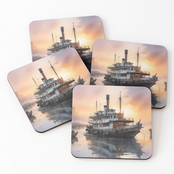 Artikelvorschau, Vintage-Raddampfer entworfen und verkauft von Random Designs.