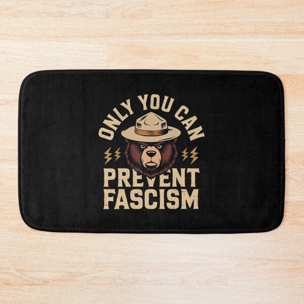 Item preview, Only You Can Prevent Fascism Bear 2025 Retro designed and sold by GrulkeNedrow.