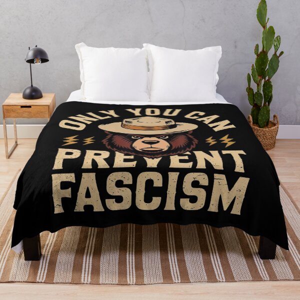 Item preview, Only You Can Prevent Fascism Bear 2025 Retro designed and sold by GrulkeNedrow.