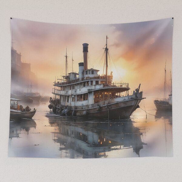 Item preview, Vintage Paddle Steamer designed and sold by Random Designs.