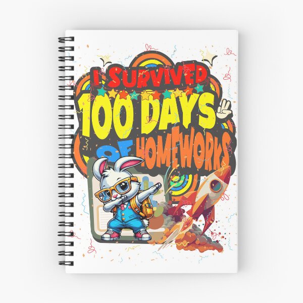 Item preview, I survived 100 Days Of Homeworks : Rabbit designed and sold by Eksama Design.