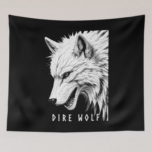 Item preview, Dire Wolf Face Extinct Species Return Wolves DNA designed and sold by GrandeDuc.