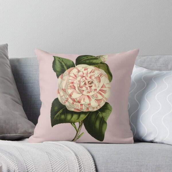 Item preview, Pale Pink and White Camellia Flower designed and sold by IrisAndIvy.
