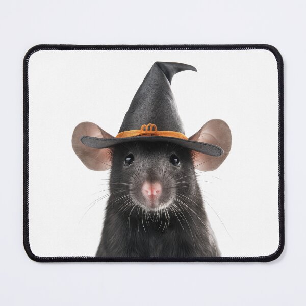 Item preview, Mouse Wearing Halloween Witch Hat designed and sold by LazyOwlStore.