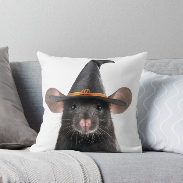 Item preview, Mouse Wearing Halloween Witch Hat designed and sold by LazyOwlStore.