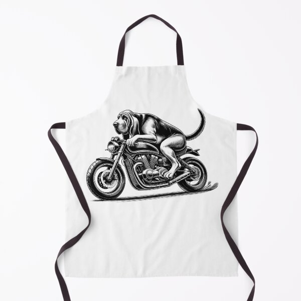Item preview, Cool Bloodhound Riding a Motorcycle Biker Dog Lover designed and sold by Kimberley King Art King Art.