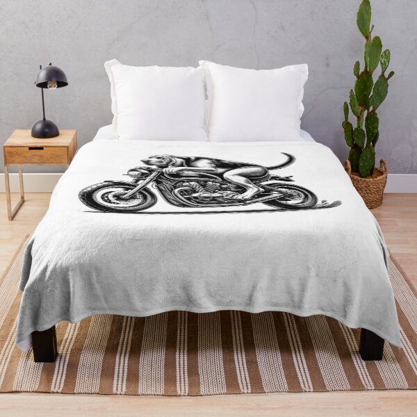 Item preview, Cool Bloodhound Riding a Motorcycle Biker Dog Lover designed and sold by Kimberley King Art King Art.