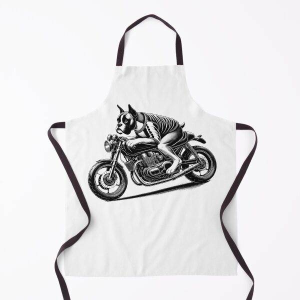 Item preview, Cool Boxer Dog Riding a Motorcycle Biker Dog Lover designed and sold by Kimberley King Art King Art.