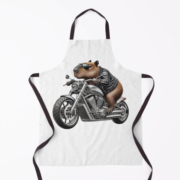 Item preview, Cool Capybara Riding a Motorcycle Biker Capybara Lover designed and sold by Kimberley King Art King Art.
