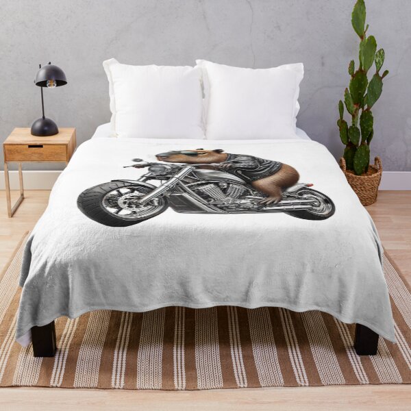 Item preview, Cool Capybara Riding a Motorcycle Biker Capybara Lover designed and sold by Kimberley King Art King Art.
