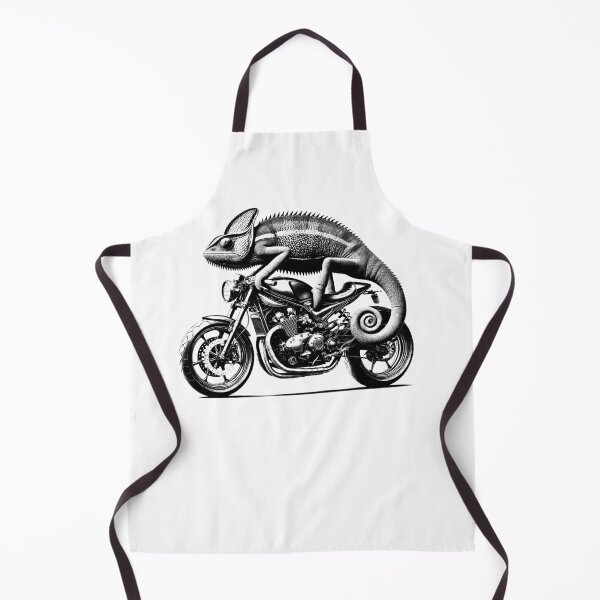 Item preview, Cool Chameleon Riding a Motorcycle Biker Chameleon Lover designed and sold by Kimberley King Art King Art.