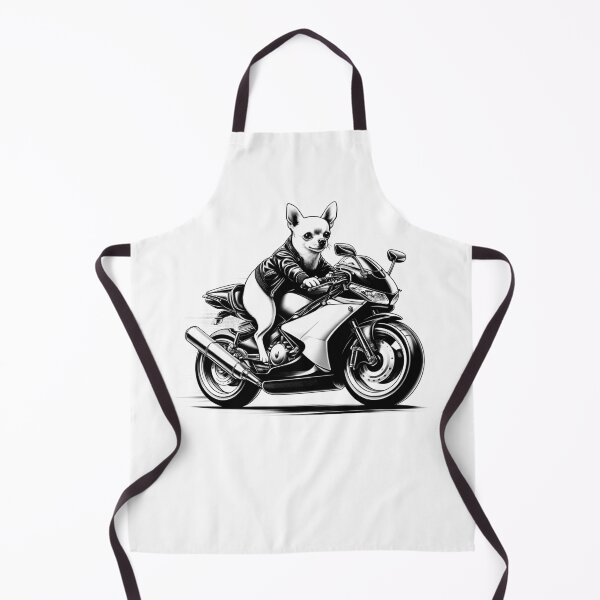 Item preview, Cool Chihuahua Riding a Motorcycle Biker Dog Lover designed and sold by Kimberley King Art King Art.