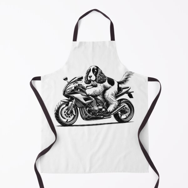 Item preview, Cool Cocker Spaniel Riding a Motorcycle Biker Dog Lover designed and sold by Kimberley King Art King Art.