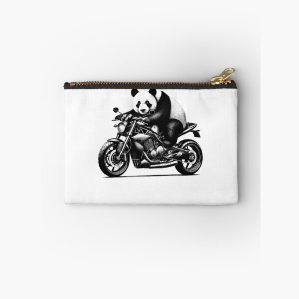 Item preview, Cool Panda Riding a Motorcycle Biker Panda Bear Lover designed and sold by Kimberley King Art  King Art.