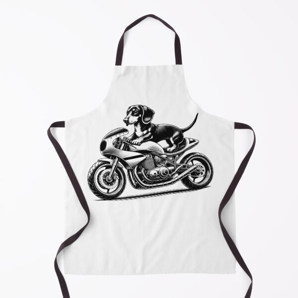 Item preview, Cool Dachshund Riding a Motorcycle Biker Dog Lover designed and sold by Kimberley King Art King Art.