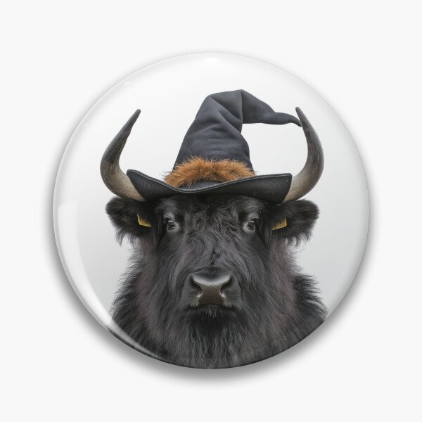 Item preview, Musk ox Wearing Halloween Witch Hat designed and sold by LazyOwlStore.