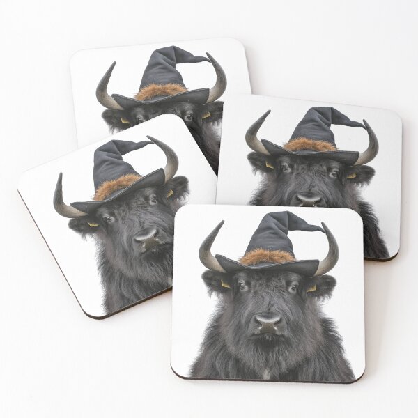 Item preview, Musk ox Wearing Halloween Witch Hat designed and sold by LazyOwlStore.