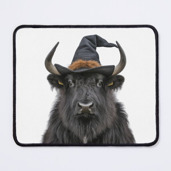 Item preview, Musk ox Wearing Halloween Witch Hat designed and sold by LazyOwlStore.