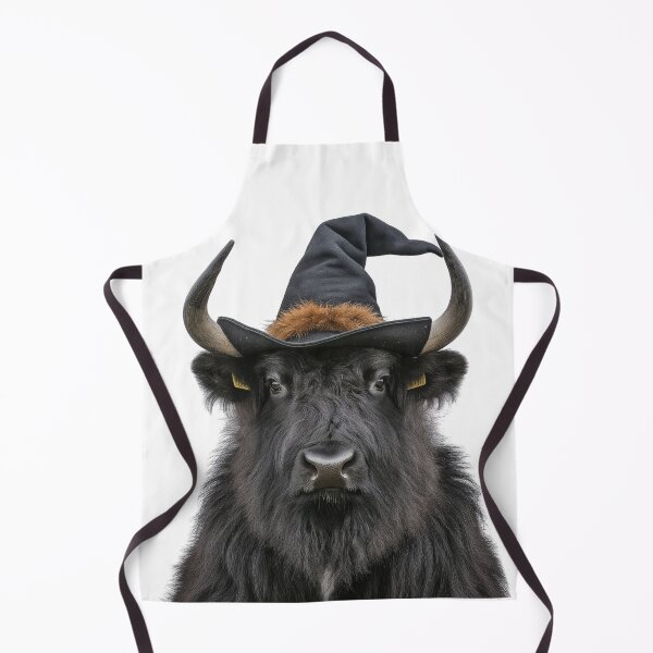 Item preview, Musk ox Wearing Halloween Witch Hat designed and sold by LazyOwlStore.