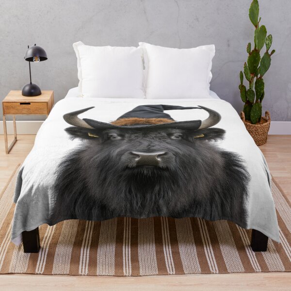 Item preview, Musk ox Wearing Halloween Witch Hat designed and sold by LazyOwlStore.