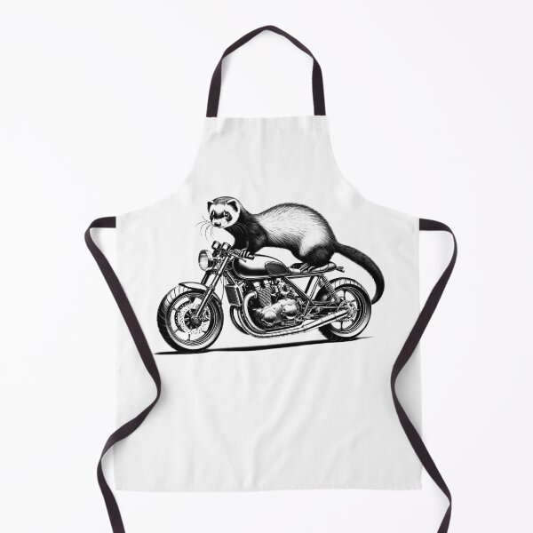 Item preview, Cool Ferret Riding a Motorcycle Biker Ferret Lover designed and sold by Kimberley King Art King Art.