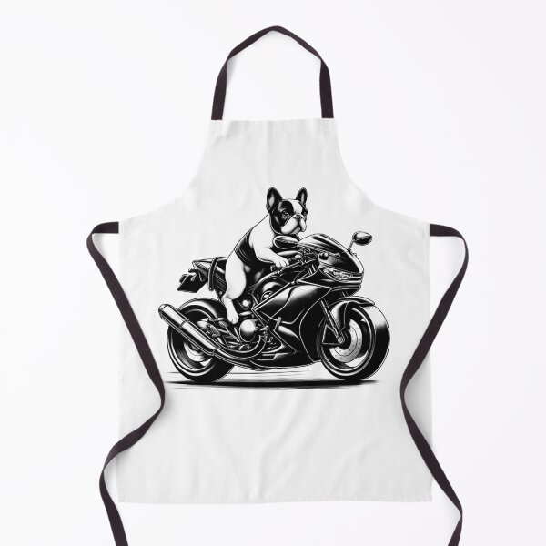 Item preview, Cool French Bulldog Riding a Motorcycle Biker Frenchie Lover designed and sold by Kimberley King Art  King Art.