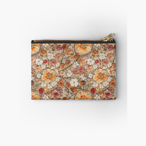 Item preview, Pressed flowers pattern with Autumn Colors on a Textured Background designed and sold by CoolPixels.
