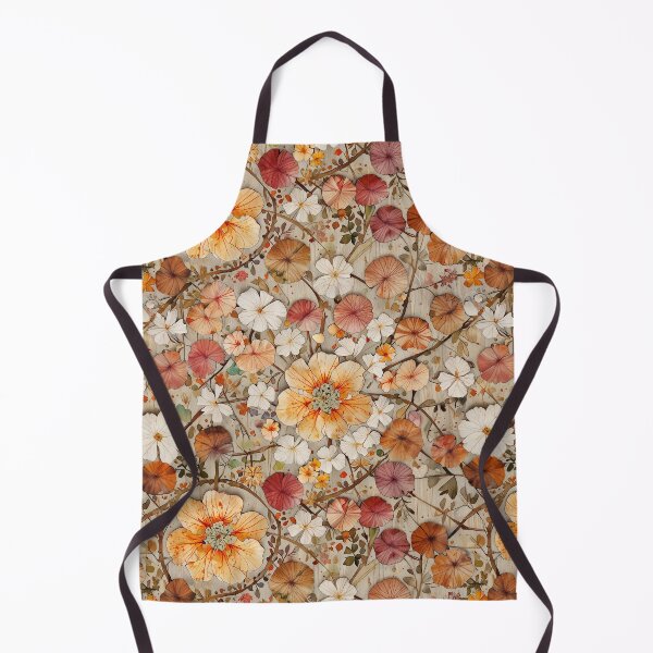 Item preview, Pressed flowers pattern with Autumn Colors on a Textured Background designed and sold by CoolPixels.