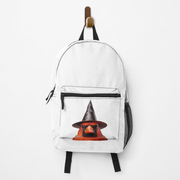 Item preview, Northern Cardinal bird Wearing Halloween Witch Hat designed and sold by LazyOwlStore.