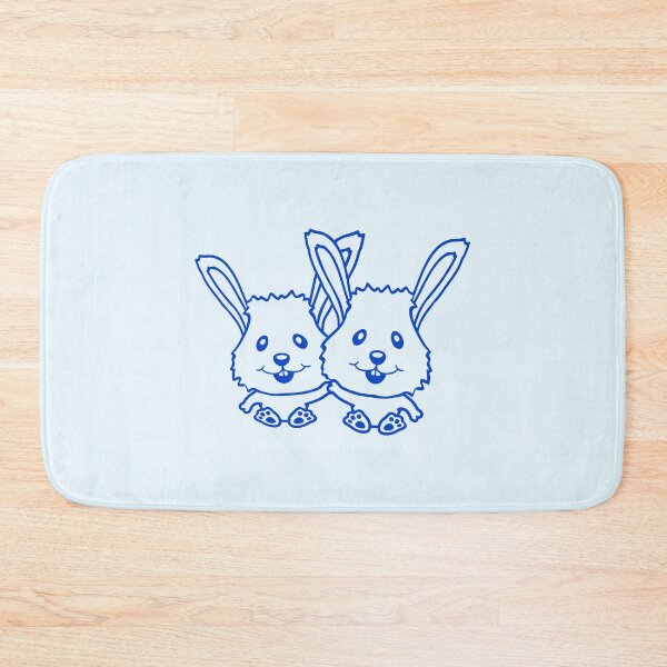 Item preview, 2 Rabbit Friends Team Couple Two Hands Hold Crew designed and sold by shirt-o-mat.