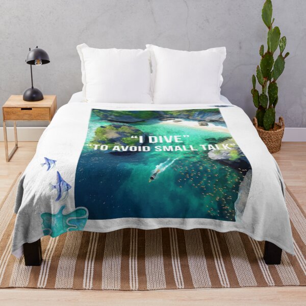 Item preview, I Dive to Avoid Small Talk – Funny Snorkeling Shirt | Introvert Ocean Vibes | Moody Anti-Social Aesthetic designed and sold by VybeWear Co..