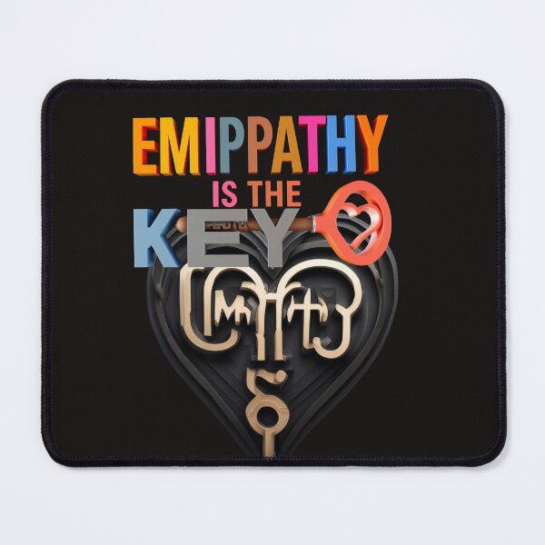 Item preview, EMPATHY IS THE KEY T-SHIRT – Unlock Compassion & Inspire Kindness designed and sold by Mikel-empire.