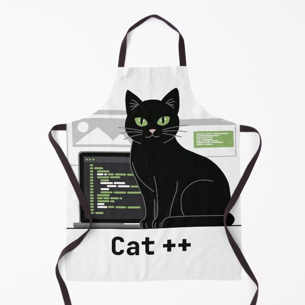 Item preview, Cat++ Black Cat Programmer Art designed and sold by Code  Monkeys.