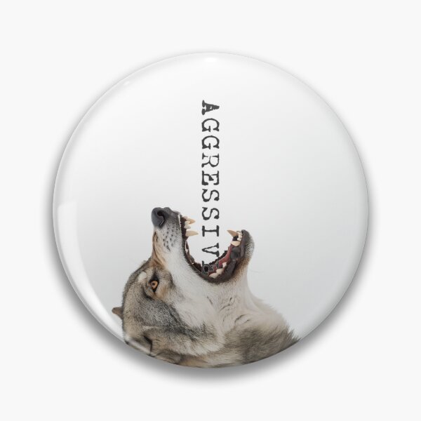 Item preview, Aggressive Wolf Snarl designed and sold by NickTaroDesign.