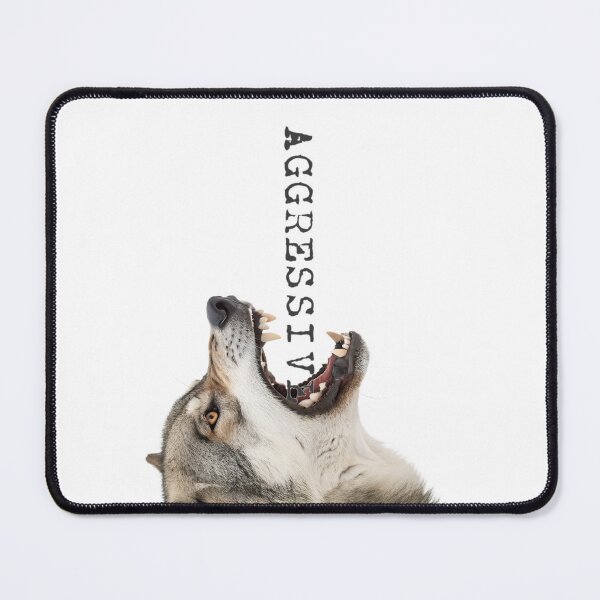 Item preview, Aggressive Wolf Snarl designed and sold by NickTaroDesign.