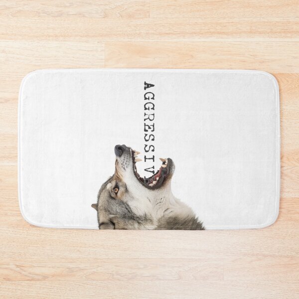Item preview, Aggressive Wolf Snarl designed and sold by NickTaroDesign.
