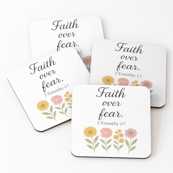 Item preview, Faith Over Fear – 2 Timothy 1:7 Scripture designed and sold by Luxe & Lovely Finds.