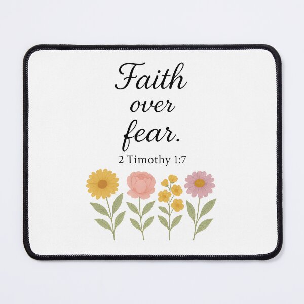 Item preview, Faith Over Fear – 2 Timothy 1:7 Scripture designed and sold by Luxe & Lovely Finds.